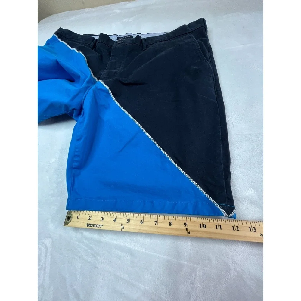 NAUTICA Mens 40 Shorts Blue‎ two-tone Chino 8